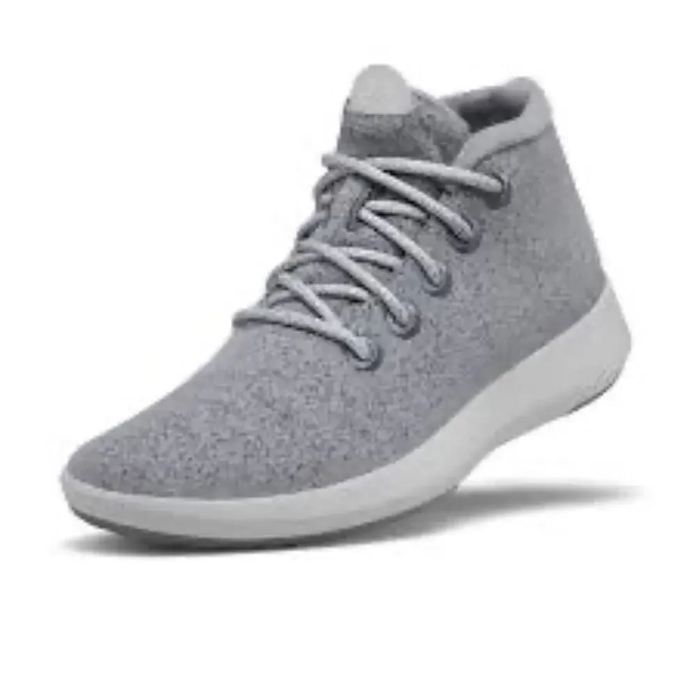 Allbirds Mizzle Merino Wool Runner-Up Ankle Sneaker Lace Light-Gray Size 10 NWT